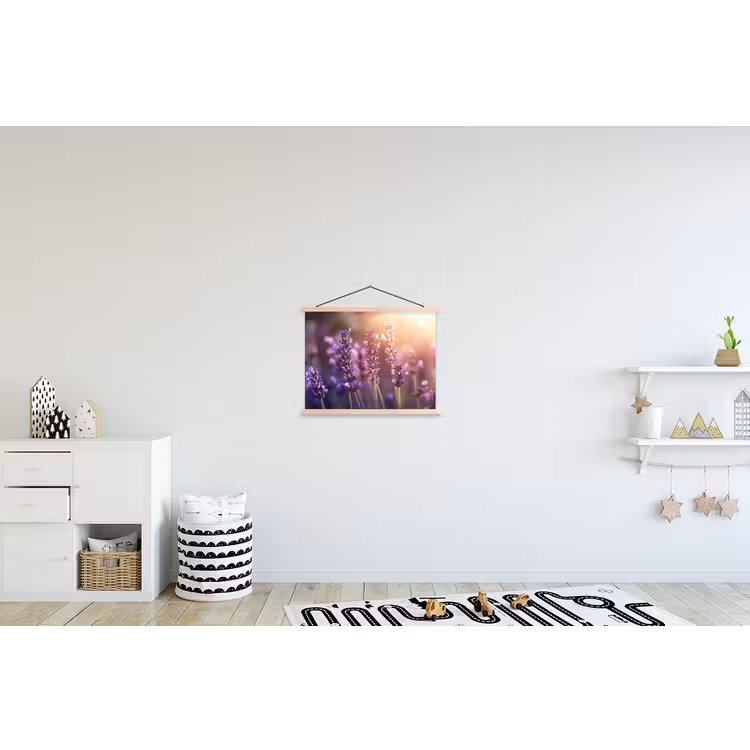 Schoolplaat - Lavendelbloemen - Paars - Zonlicht — 3