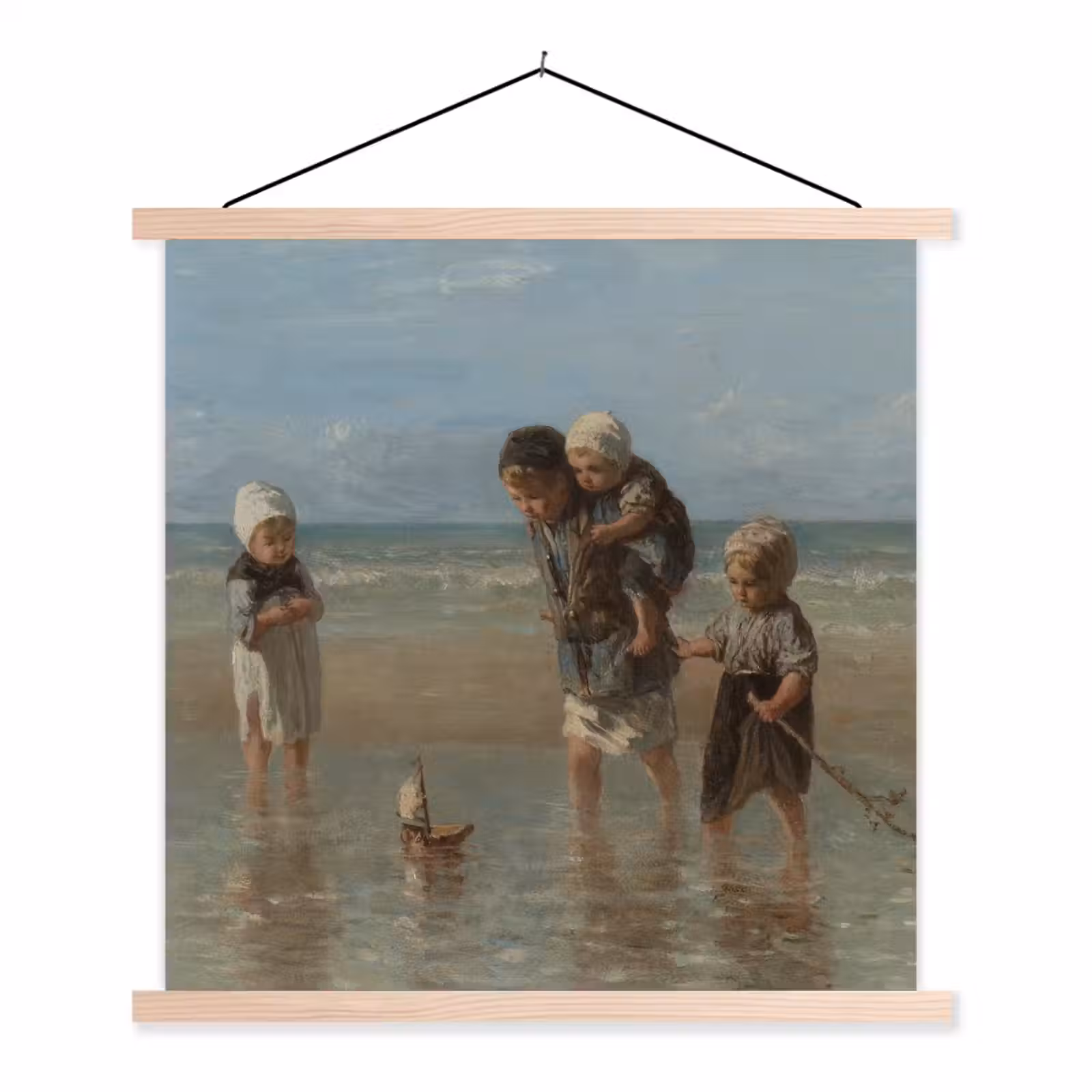 Schoolplaat - Kinderen der zee - Schilderij van Jozef Israëls — 1