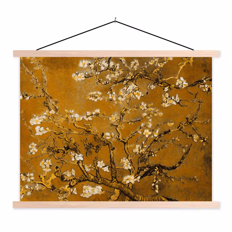 Schoolplaat - Amandelbloesem - Kunst - Van Gogh - Goud — 1