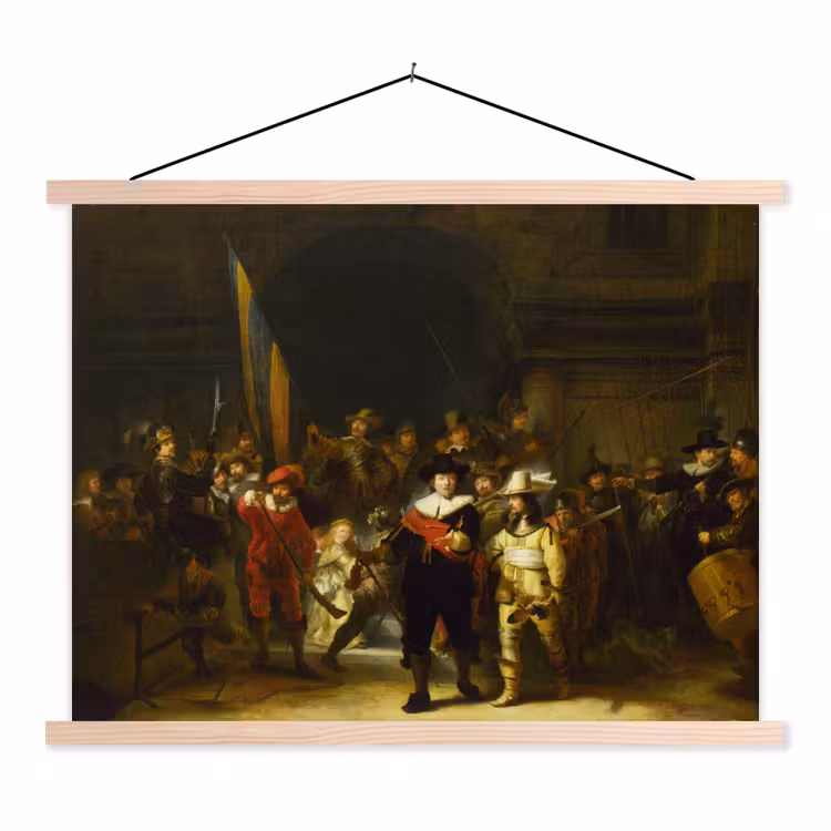 Schoolplaat - De Nachtwacht - Rembrandt van Rijn — 1