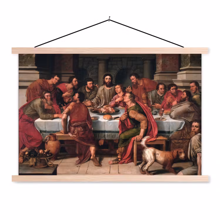 Schoolplaat - Het laatste avondmaal - Schilderij van Willem Key — 1