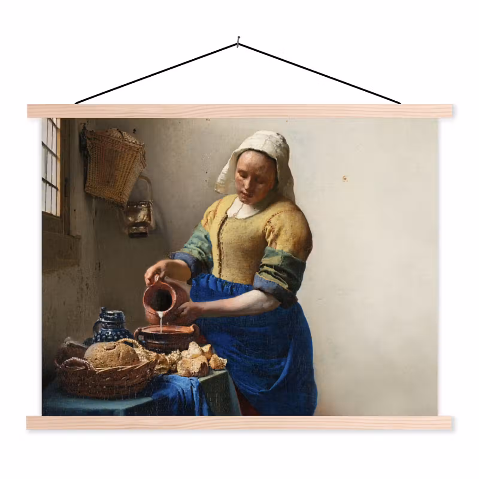 Schoolplaat - Het melkmeisje - Kunst - Oude meesters - Vermeer — 1