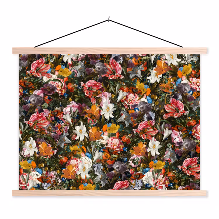 Schoolplaat - Bloemen - Vlinder - Design - Kunst - Abstract - Schilderij - Oude meesters — 1
