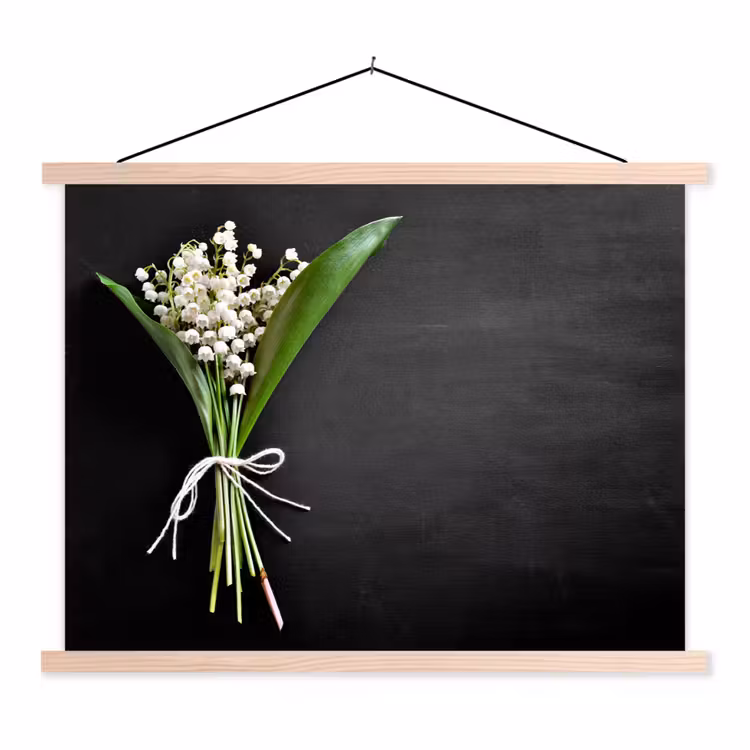 Schoolplaat - Lelietjes van dalen - Bloemen - Stilleven - Strik — 1