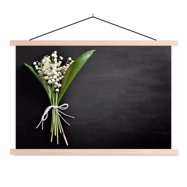 Schoolplaat - Lelietjes van dalen - Bloemen - Strik — 1