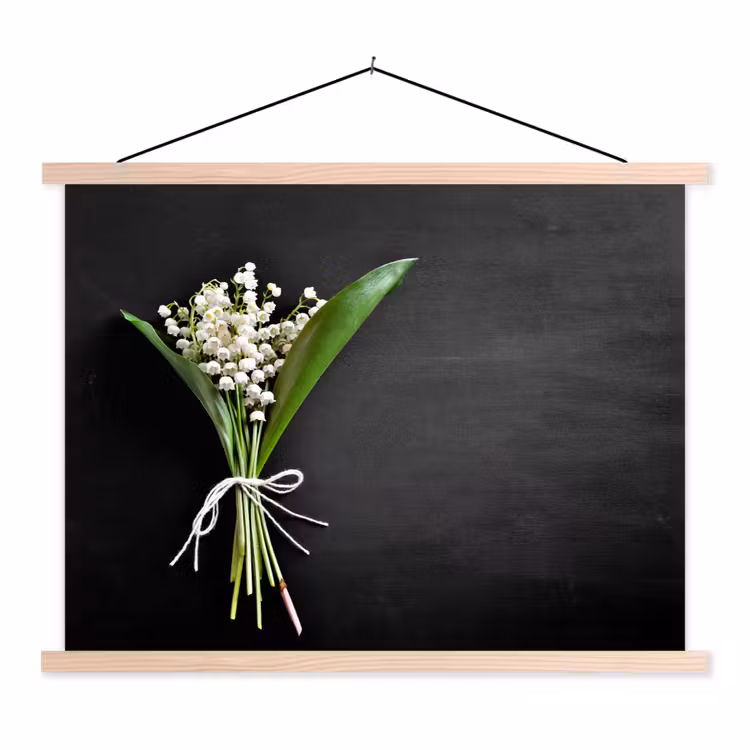 Schoolplaat - Lelietjes van dalen - Bloemen - Strik - Flora — 1