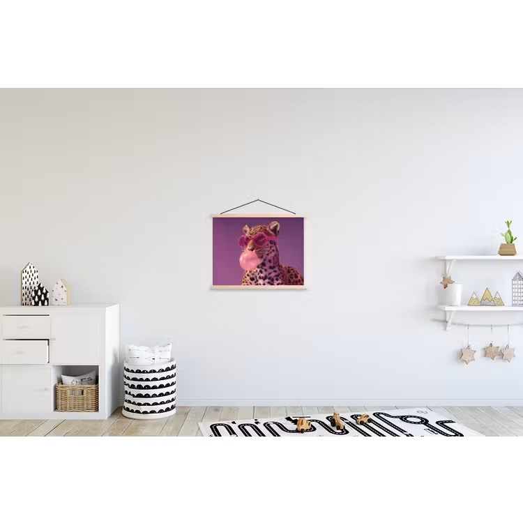 Schoolplaat - Panter - Zonnebril - Kauwgombel - Roze — 3