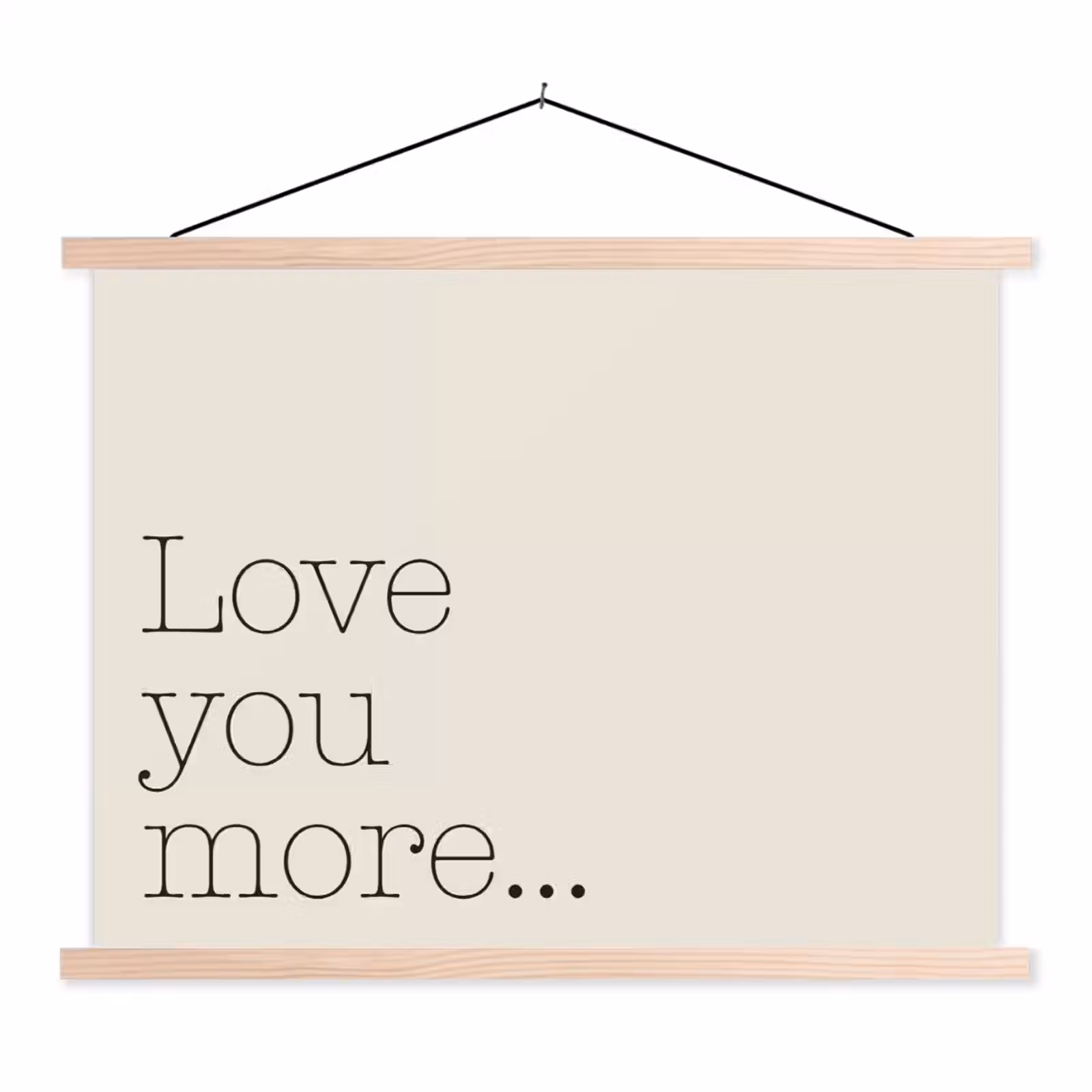 Schoolplaat - Minimalistisch - Love - Beige — 1