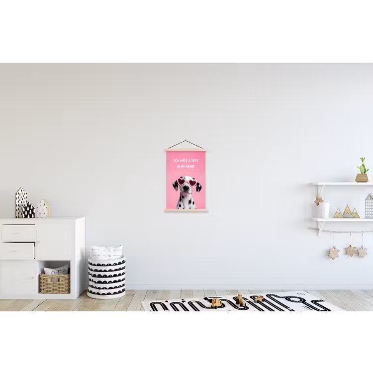 Schoolplaat - Hartjes - Hond - Valentijn - Roze — 3