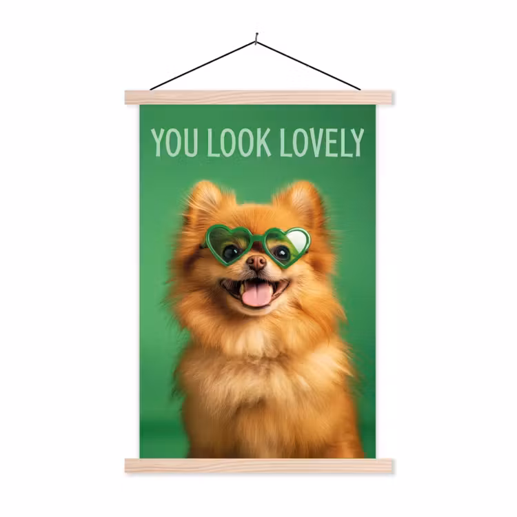 Schoolplaat - Hond - Zonnebril - Valentijn - Love — 1