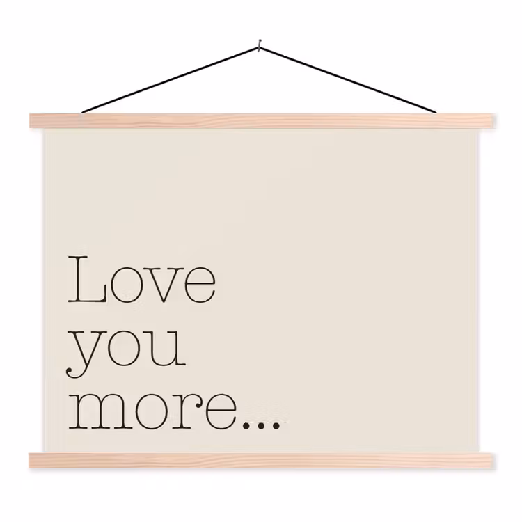 Schoolplaat - Minimalistisch - Love - Beige — 1