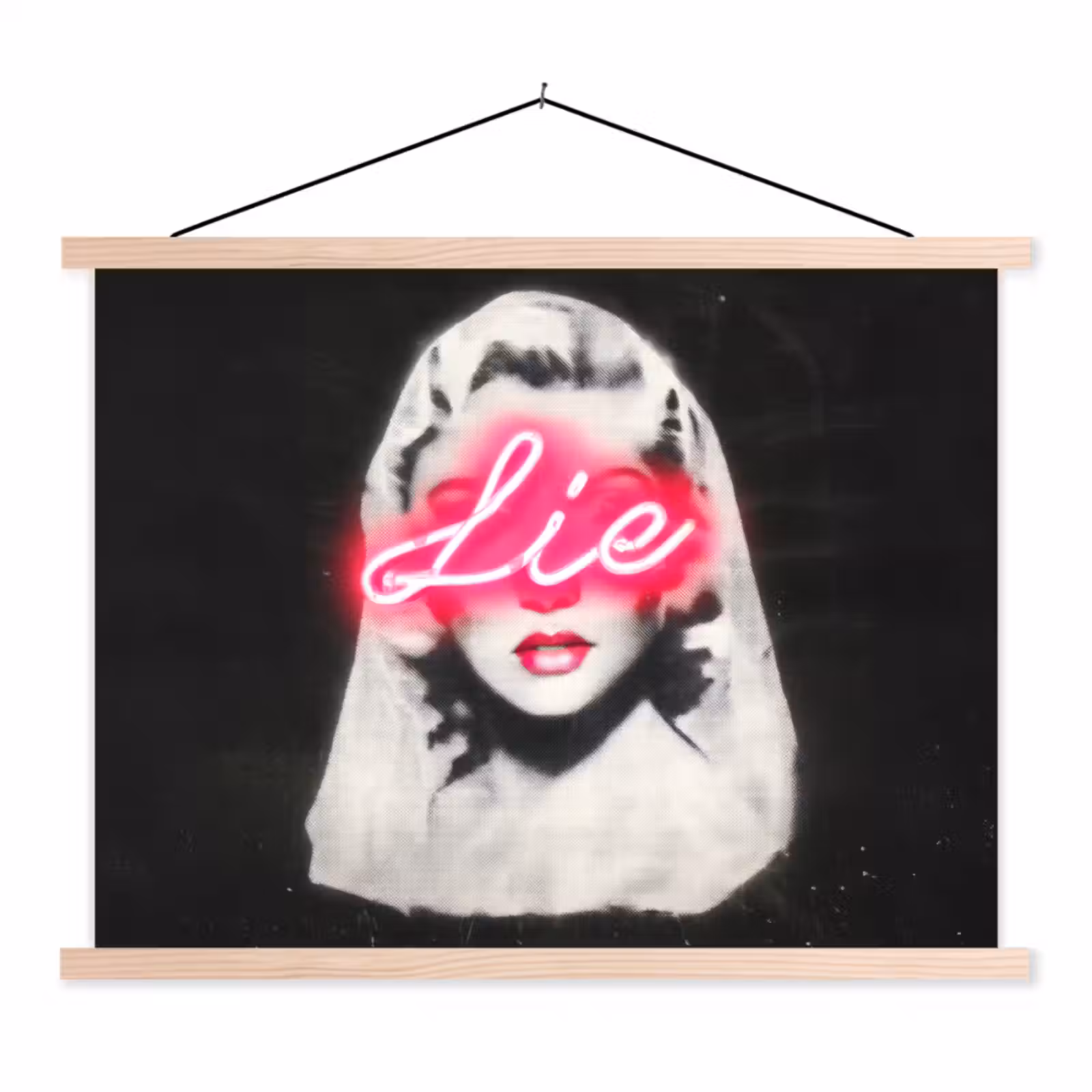 Schoolplaat - Neon - Letters - Vintage - Vrouw — 1