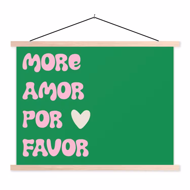 Schoolplaat - Amor - Valentijn - Groen - Tekst — 1