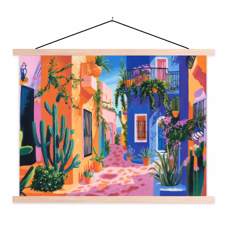 Schoolplaat - Geel - Blauw - Oranje - Huis — 1