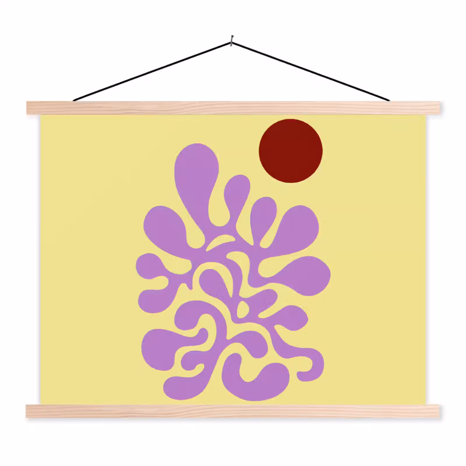 Schoolplaat - Koraal - Cirkel - Abstract - Geel — 1