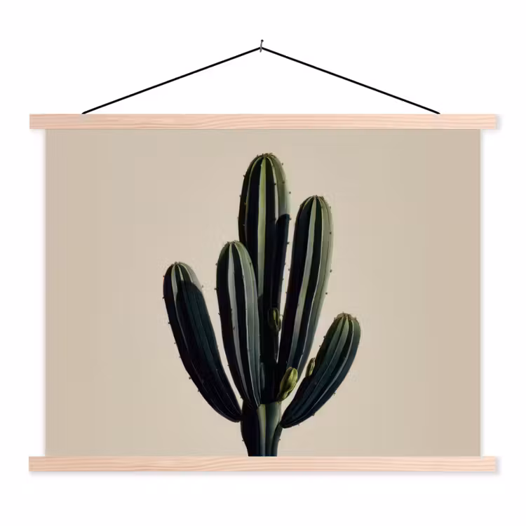 Schoolplaat - Cactus - Subtiel - Groen — 1