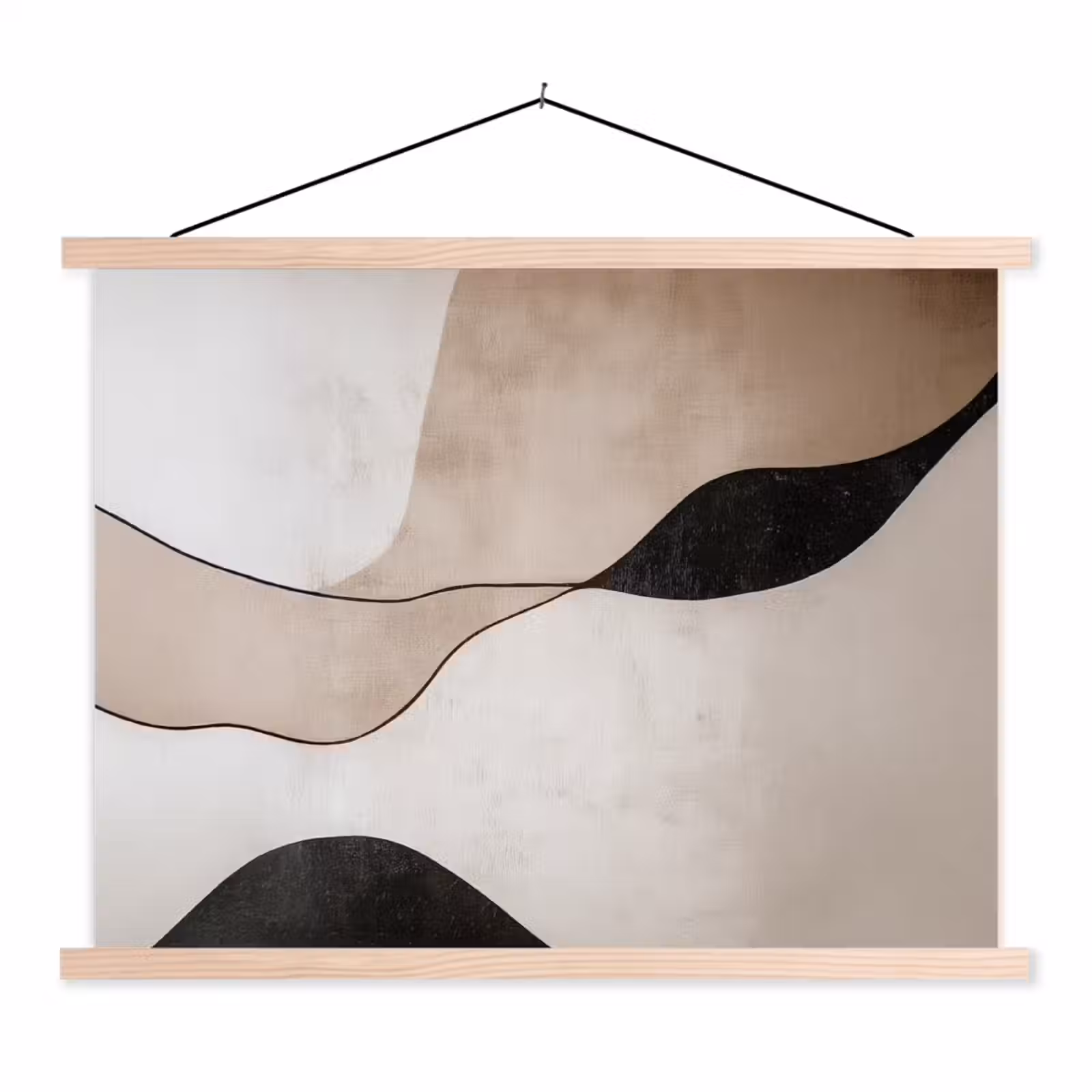 Schoolplaat - Contourlijnen - Abstracte landschap — 1