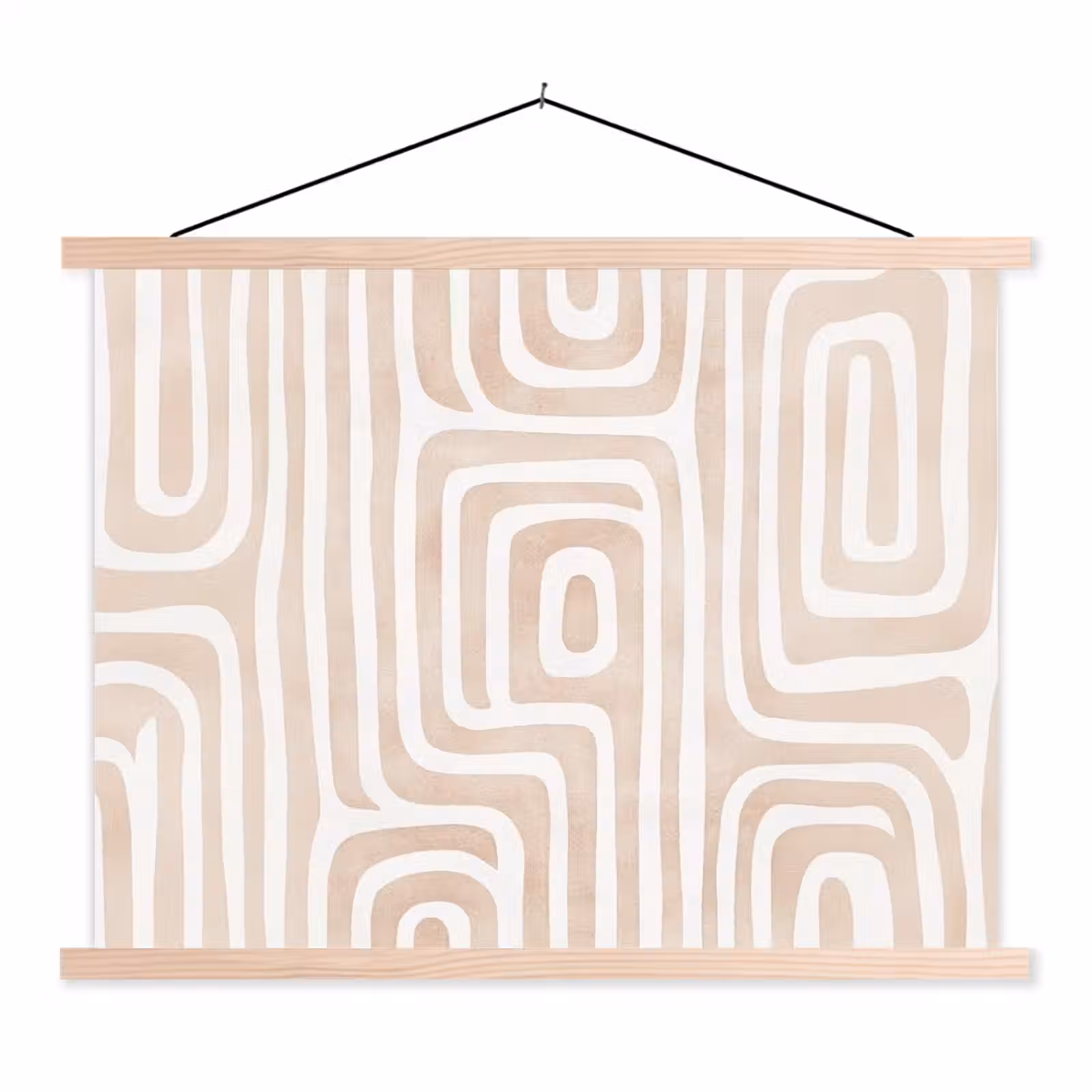 Schoolplaat - Decoratief - Labyrint - Beige — 1