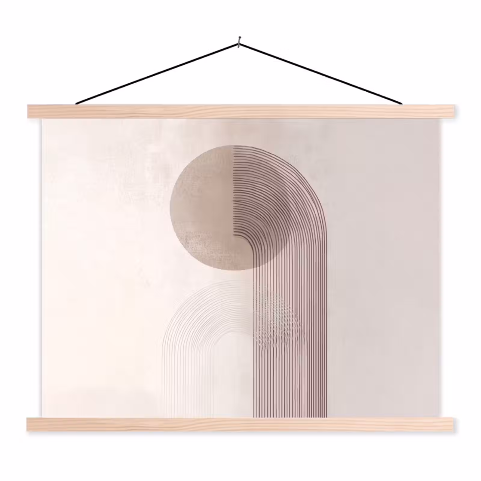 Schoolplaat - Minimalistisch - Cirkel - Lichtgrijs — 1