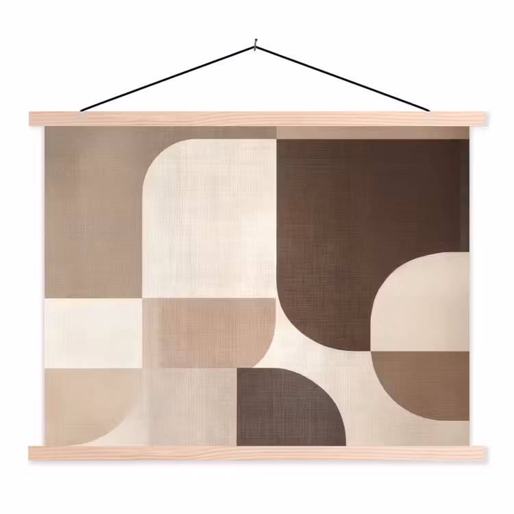 Schoolplaat - Geometrisch - Geweven structuur - Modern — 1