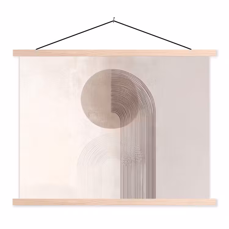 Schoolplaat - Minimalistisch - Cirkel - Lichtgrijs — 1
