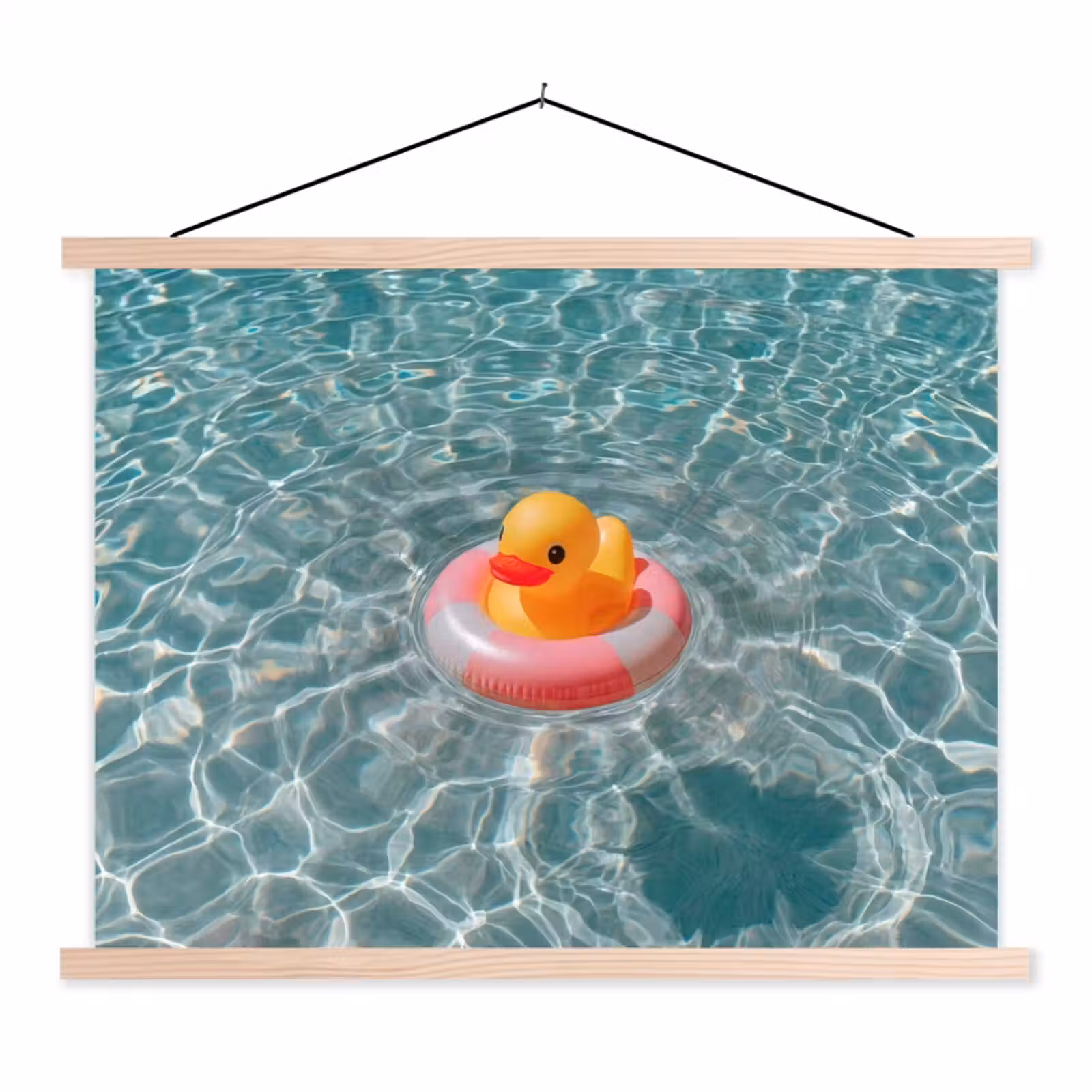 Schoolplaat - Badeend - Zwemband - Geel — 1