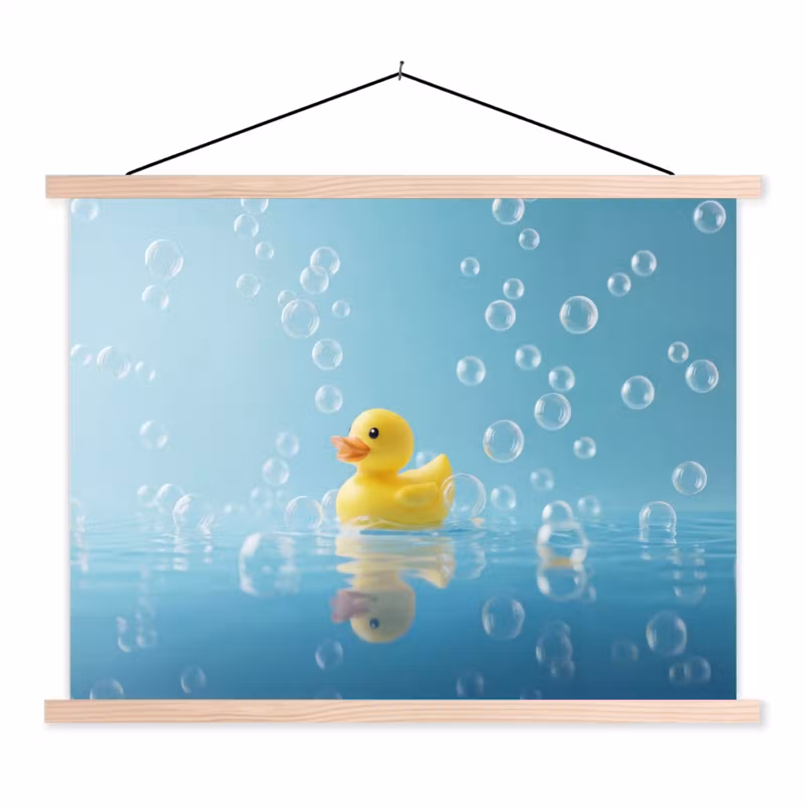 Schoolplaat - Bubbels - Badeend - Geel — 1