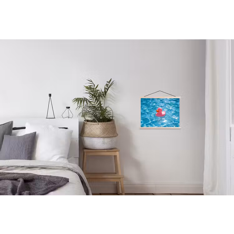 Schoolplaat - Badeend - Dobberend - Roze — 2