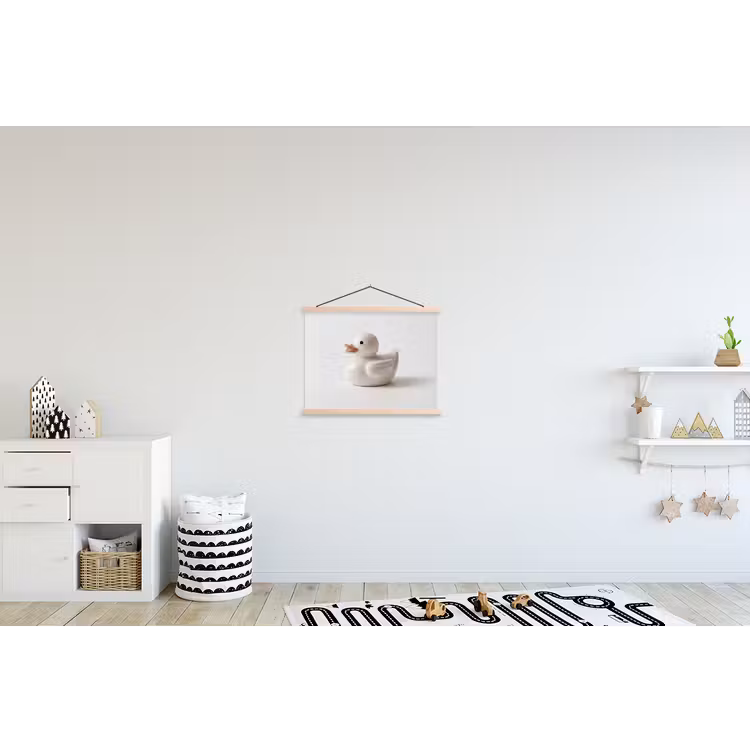 Schoolplaat - Badeend - Minimalistisch - Wit — 3