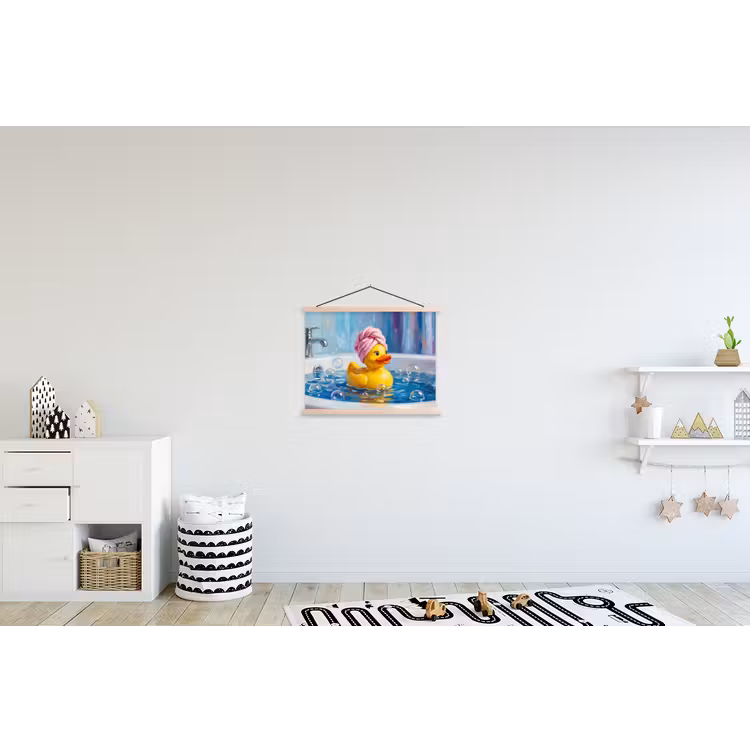 Schoolplaat - Creatief - Badeend - Kleurrijk — 3