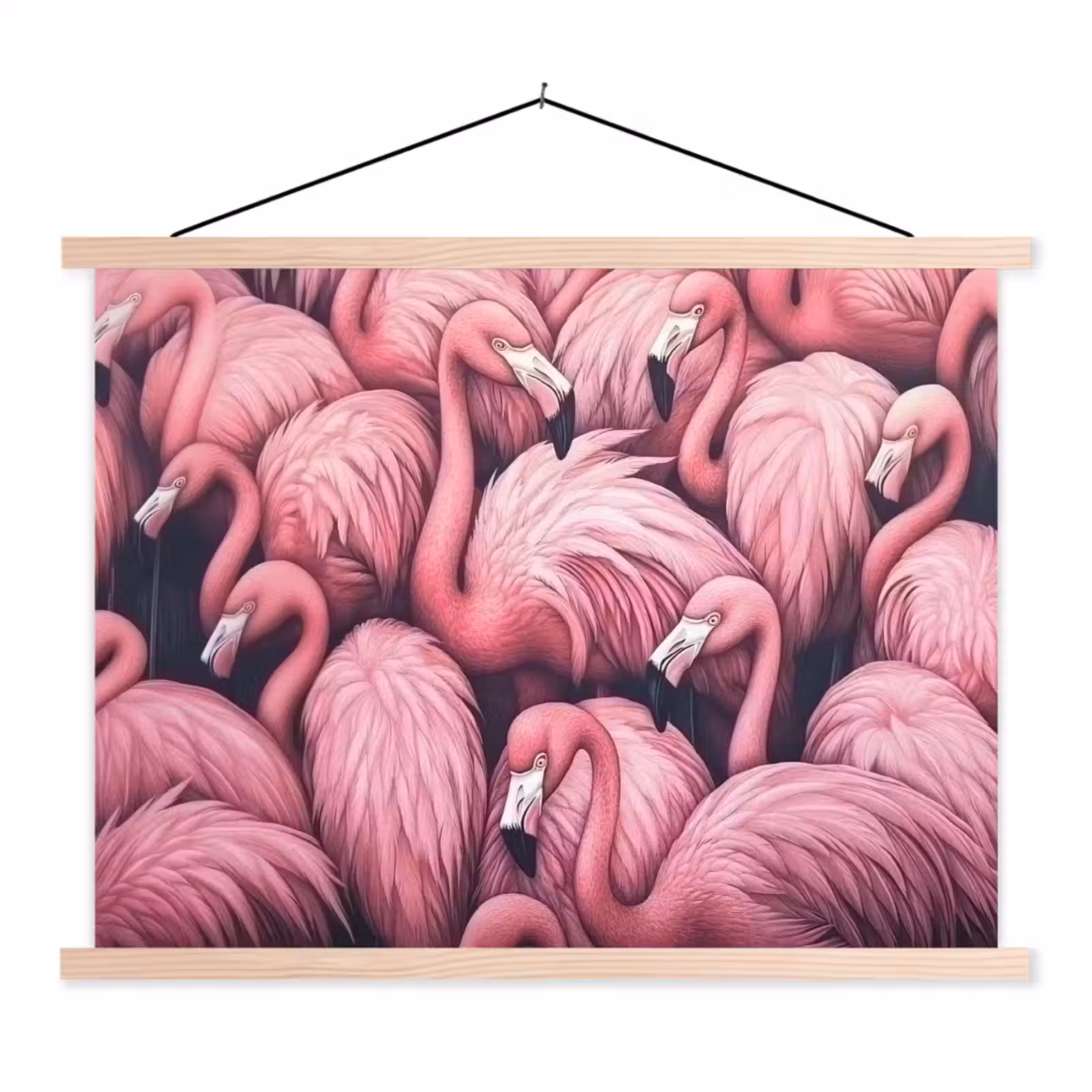 Schoolplaat - Flamingo - Roze - Dieren — 1