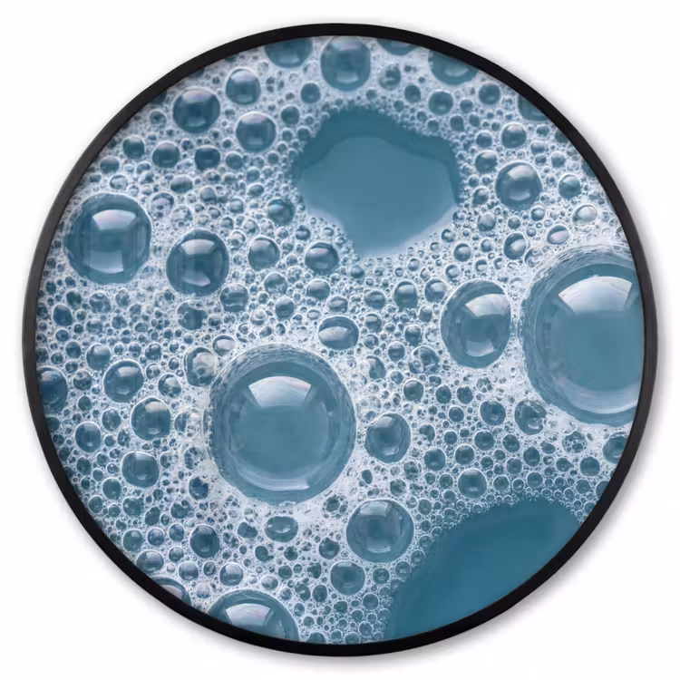 Ronde fotolijst - Schuim - Water - Textuur — 1