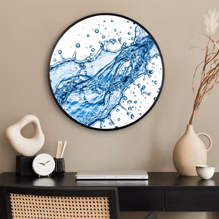 Ronde fotolijst - Spash - Water - Blauw — 2