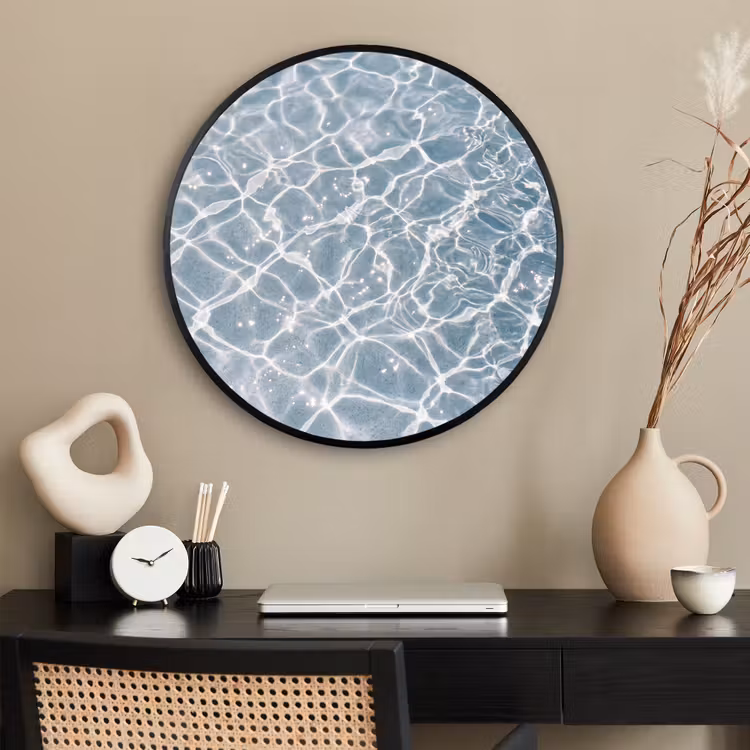 Ronde fotolijst - Water - Reflectie - Zonlicht — 2