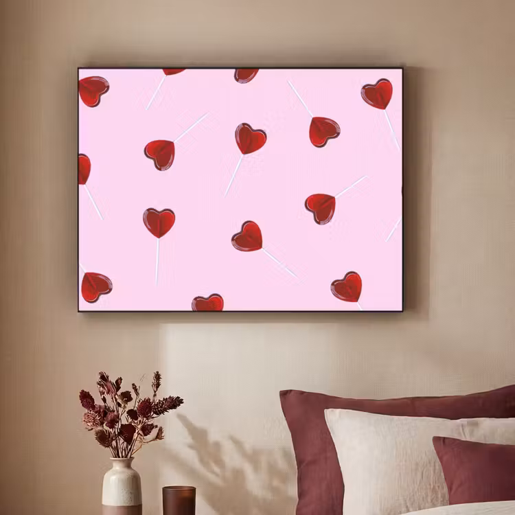 Art Frame - Roze - Hart - Lolly - Snoep — 2