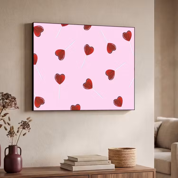 Art Frame - Roze - Hart - Lolly - Snoep — 4