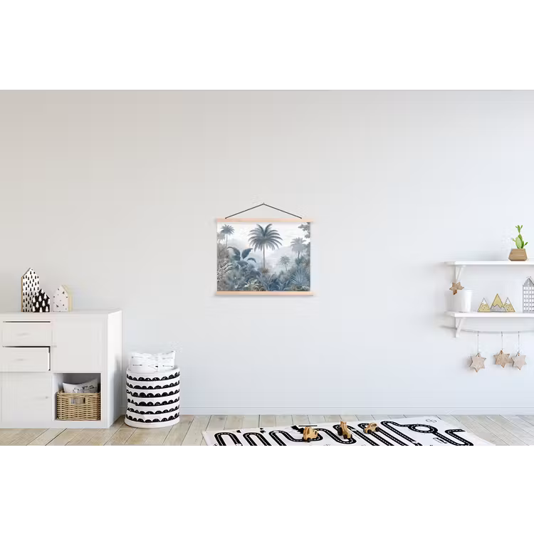 Schoolplaat - Jungle - Modern - Blauw - Groen — 3