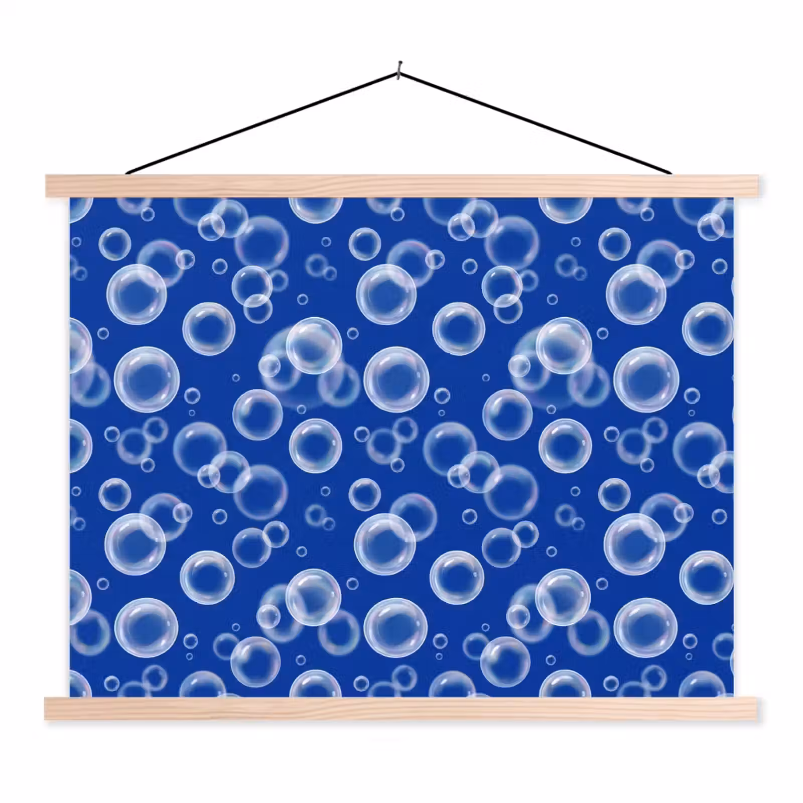 Schoolplaat - Bubbels - Patroon - Blauw — 1