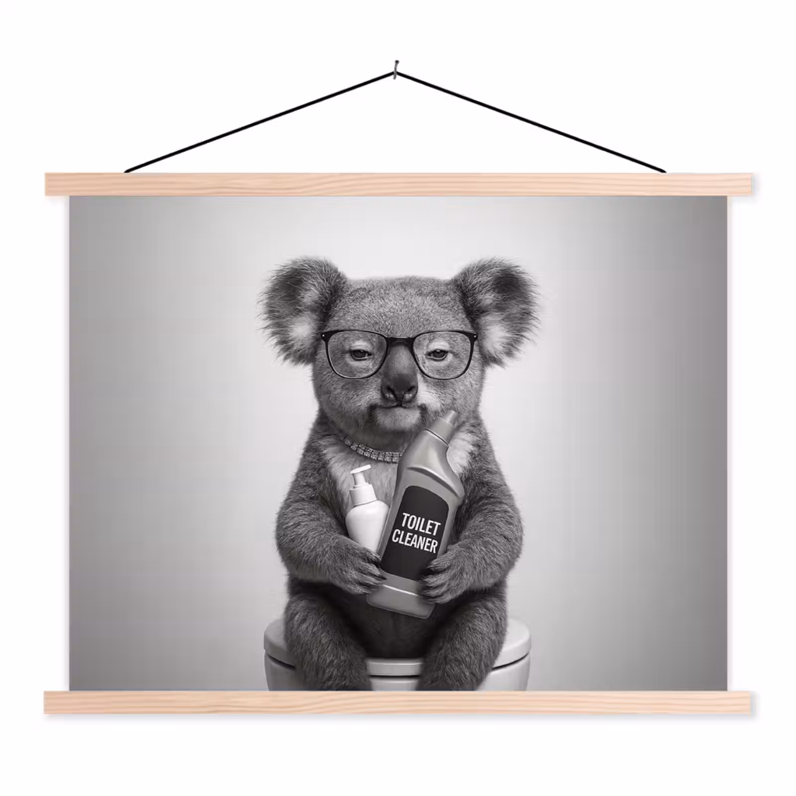 Schoolplaat - Koala - Bril - Toilet — 1