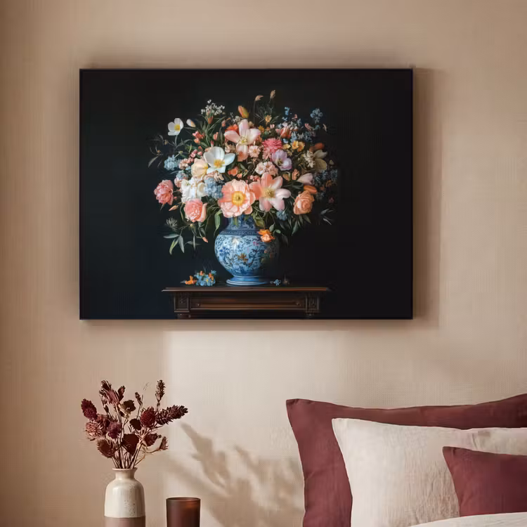 Art Frame - Roze - Bloemen - Vaas - Kleuren — 2