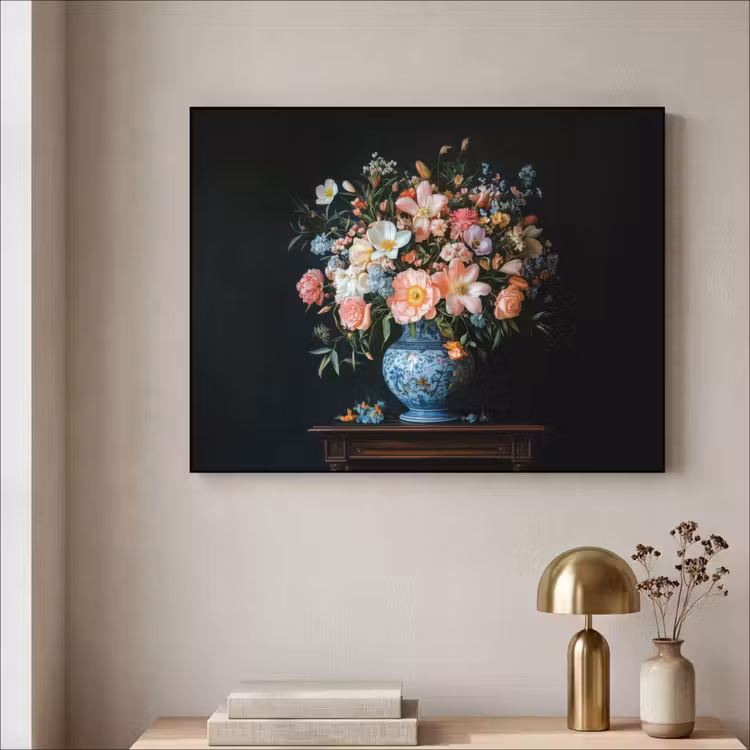 Art Frame - Roze - Bloemen - Vaas - Kleuren — 3