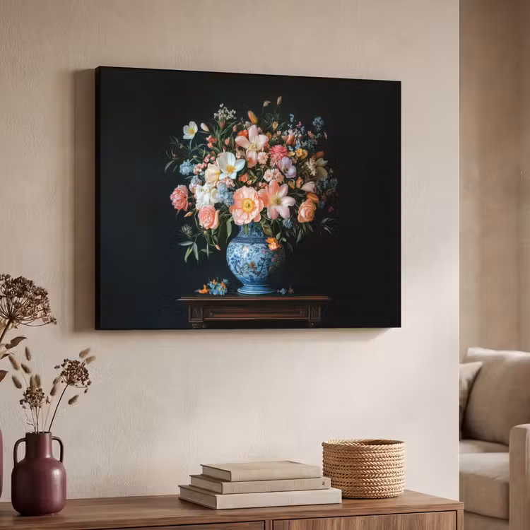 Art Frame - Roze - Bloemen - Vaas - Kleuren — 4