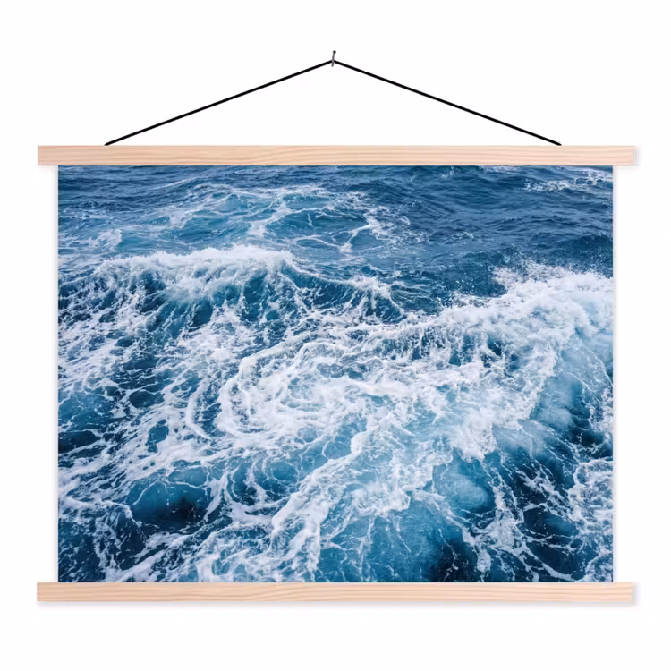 Schoolplaat - Golven - Oceaan - Blauw — 1