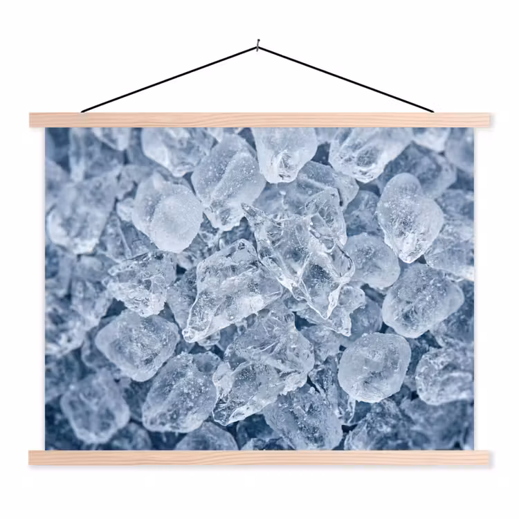 Schoolplaat - Ijsblokjes - Water - Blauw — 1