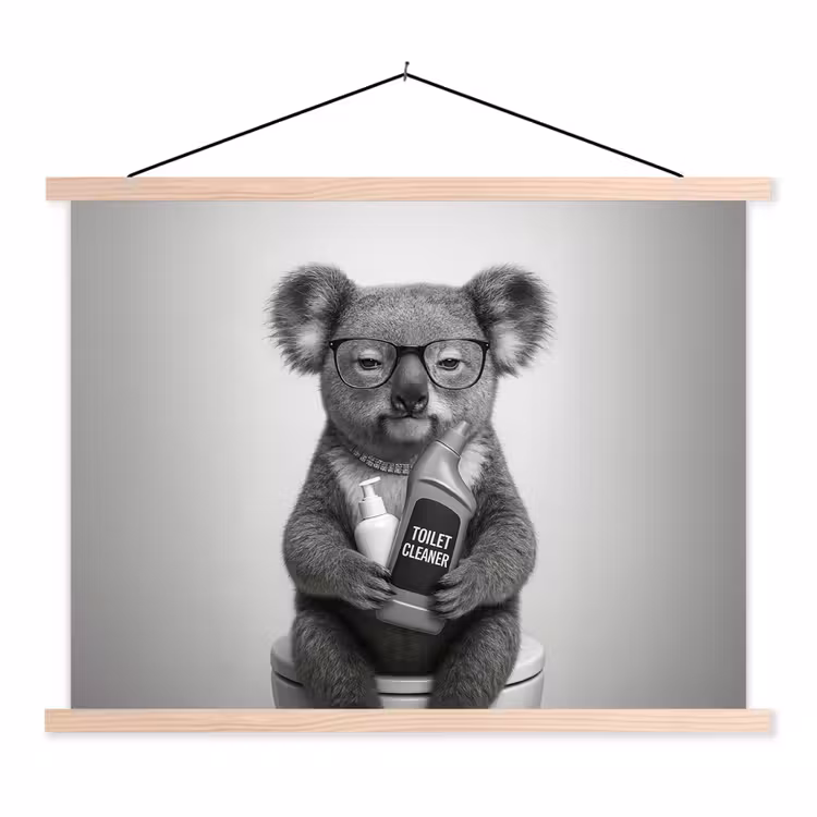 Schoolplaat - Koala - Bril - Toilet — 1