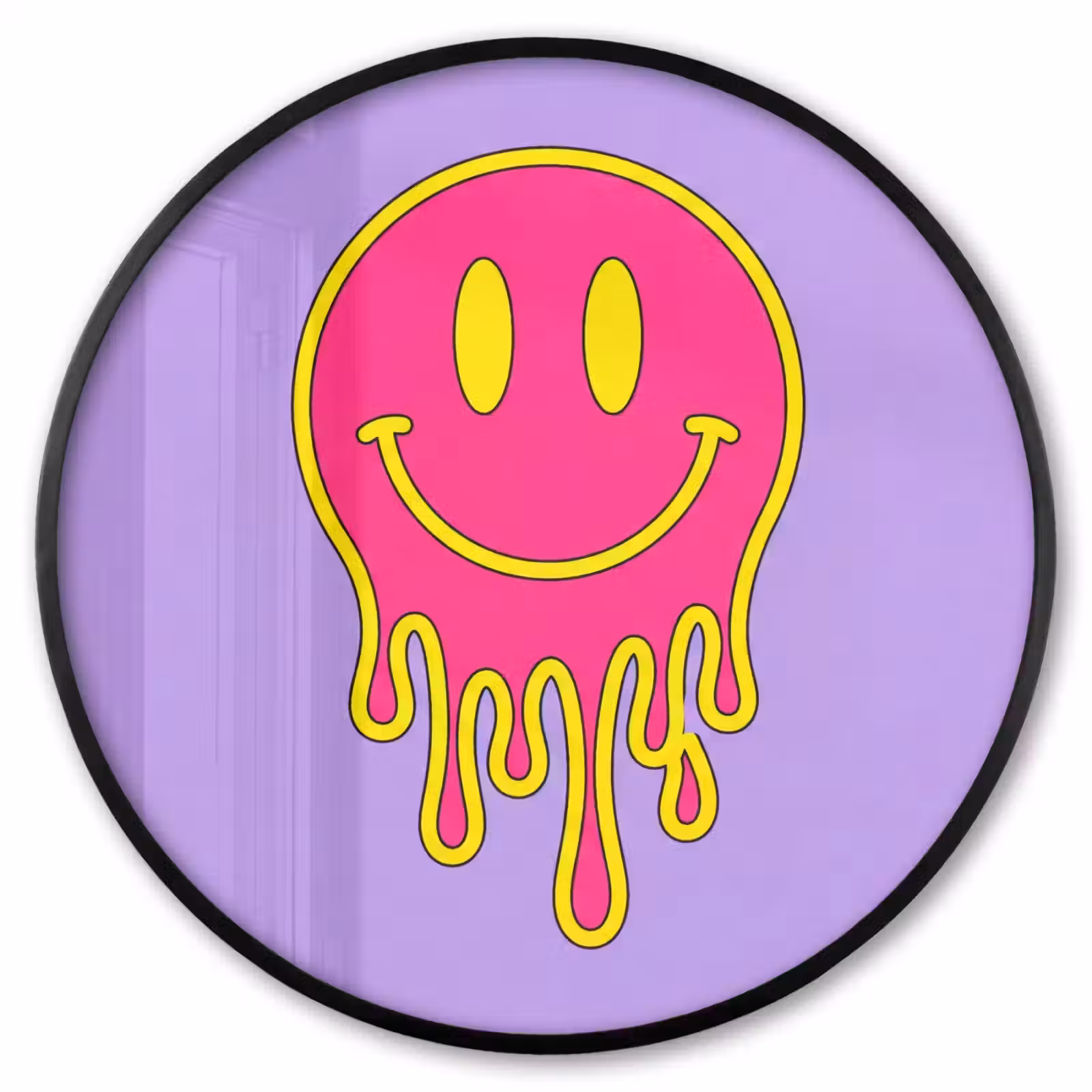 Ronde fotolijst - Smiley - Drip - Neon — 1