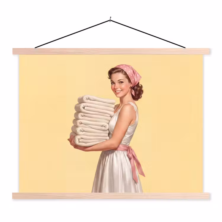 Schoolplaat - Handdoeken - Vrouw - Jurk - Roze — 1