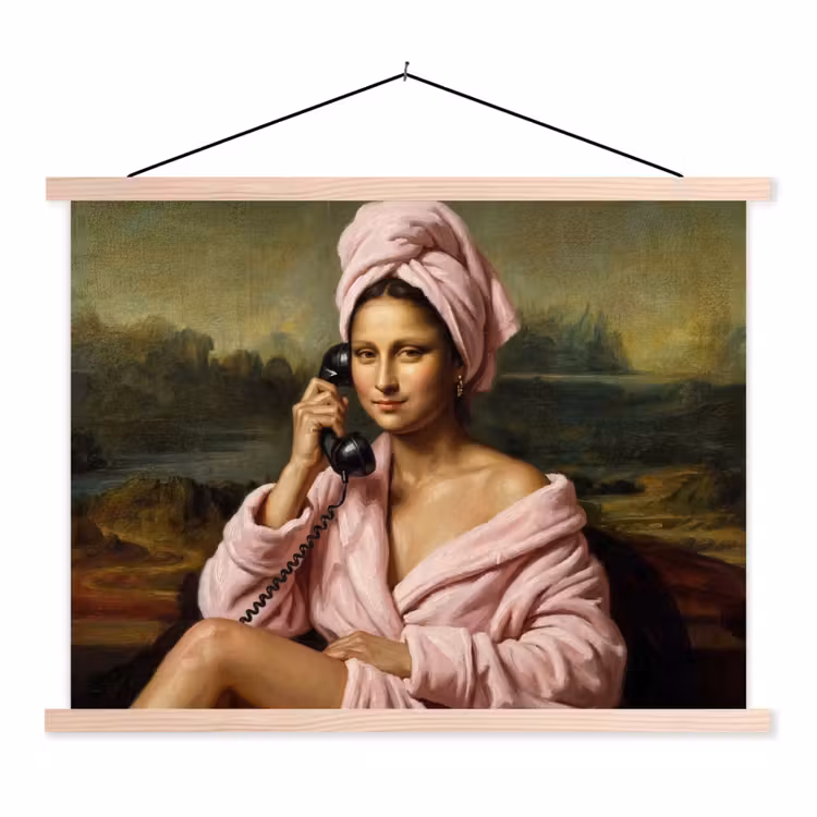 Schoolplaat - Mona - Klassiek - Roze — 1