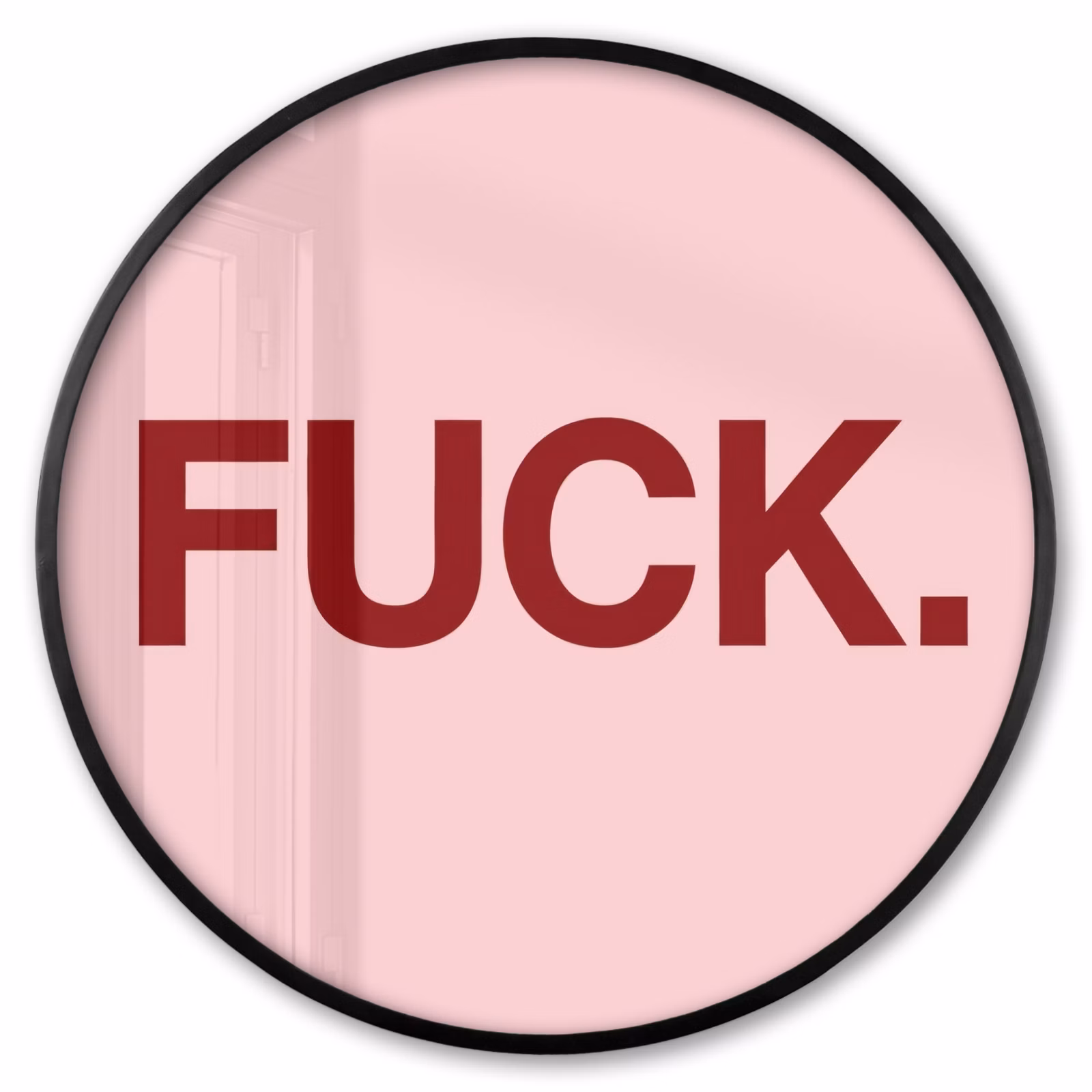 Ronde fotolijst - Statement - Krachtig - Roze — 1