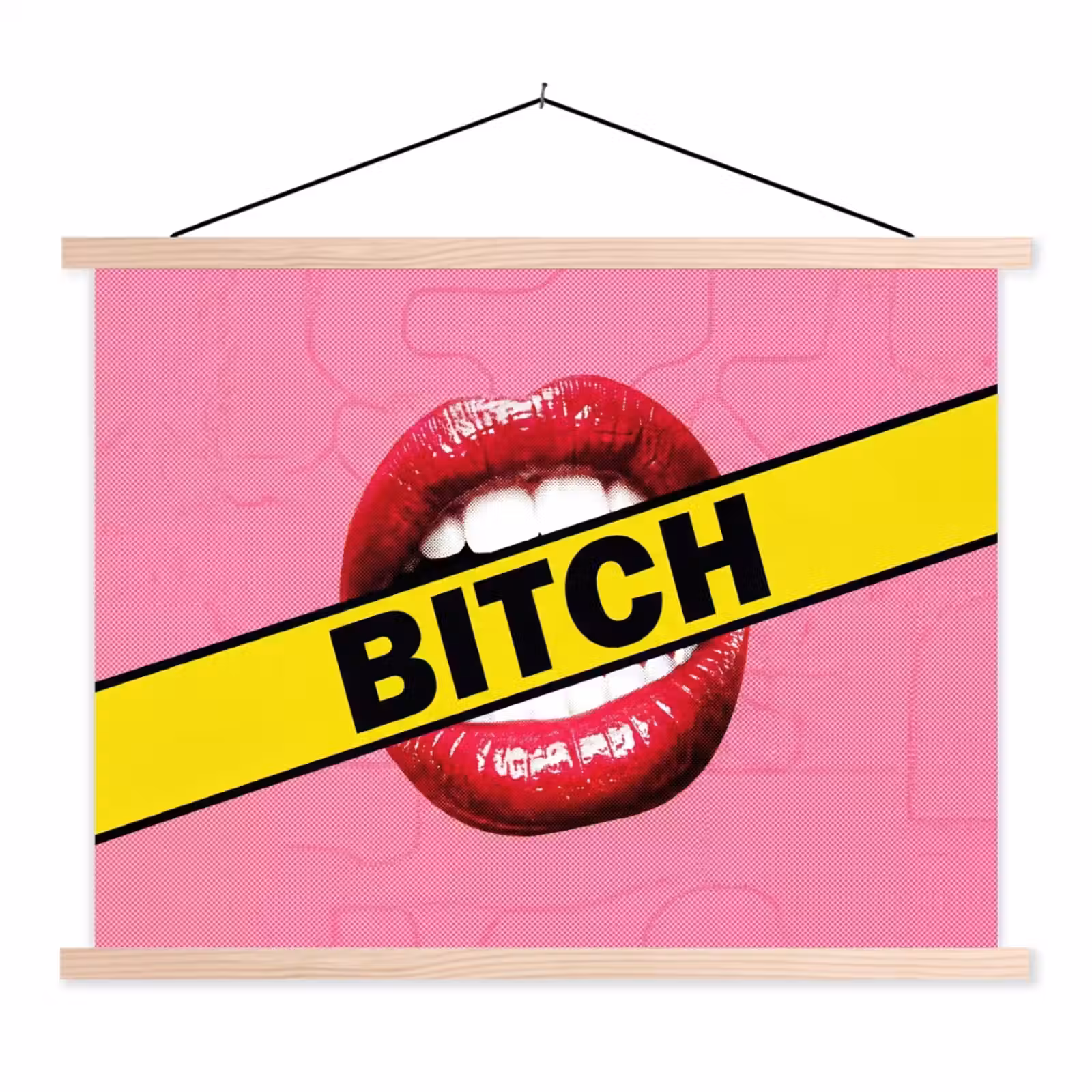 Schoolplaat - Lippen - Tekst - Kleurrijk — 1